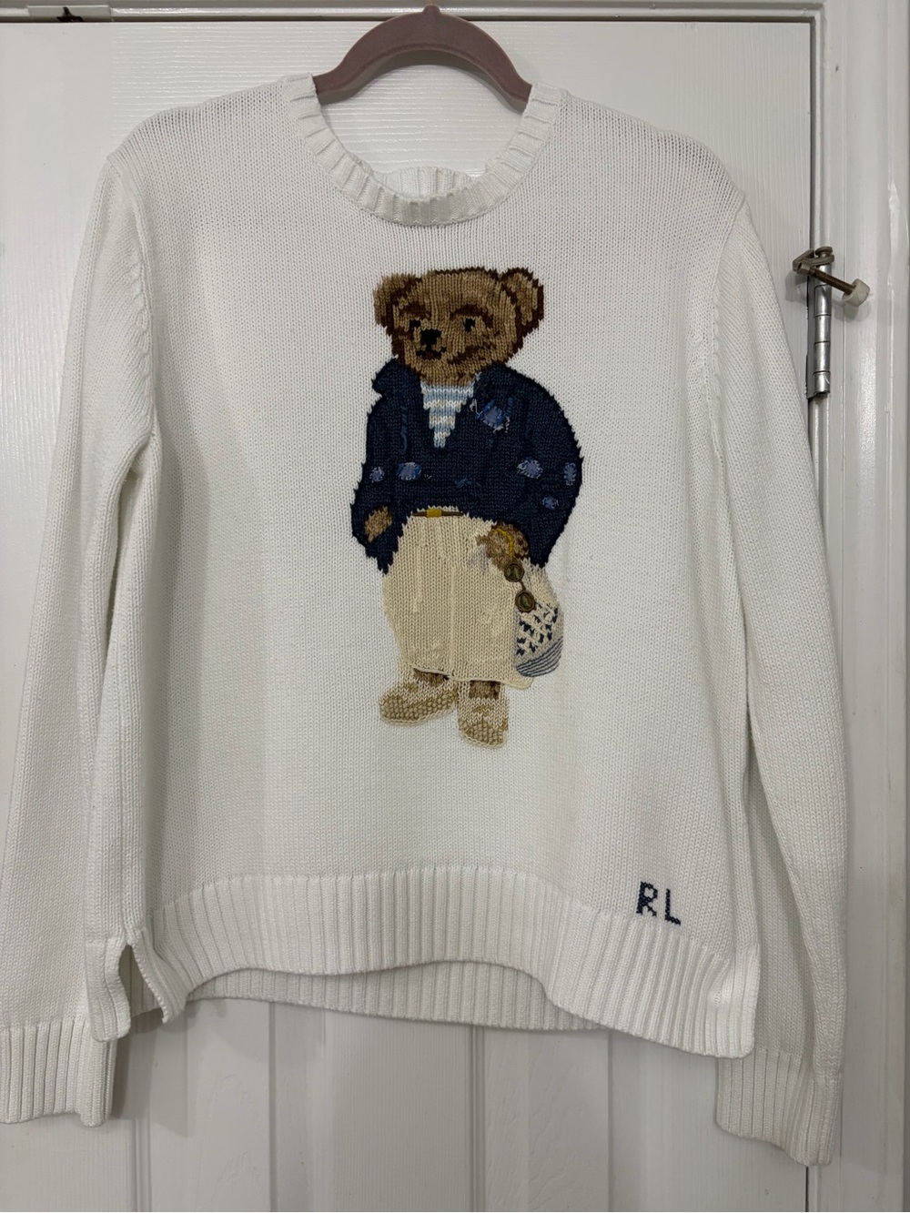 Ralph Lauren Polo Bear Knit Sweater - Classic Crewneck